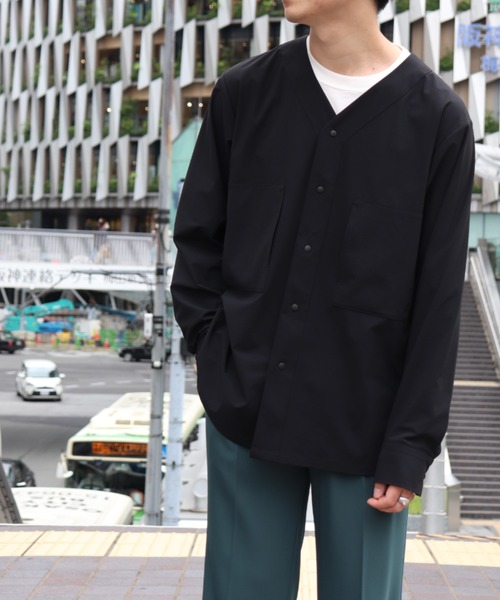 ITTI(イッチ)の「【ITTI×Lui's/イッチ×ルイス】BASEBALL(シャツジャケット)(シャツ/ブラウス・メンズ・ホワイト/ブラック・1/2)」の1枚目の写真