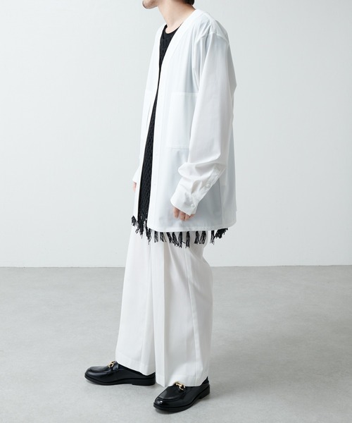 ITTI(イッチ)の「【ITTI×Lui's/イッチ×ルイス】BASEBALL(シャツジャケット)(シャツ/ブラウス・メンズ・ホワイト/ブラック・1/2)」の20枚目の写真