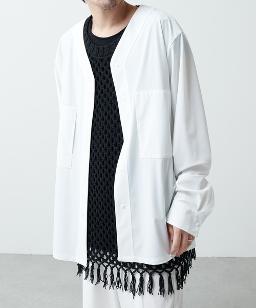 ITTI(イッチ)の「【ITTI×Lui's/イッチ×ルイス】BASEBALL(シャツジャケット)(シャツ/ブラウス・メンズ・ホワイト/ブラック・1/2)」の19枚目の写真