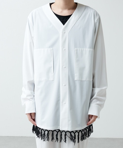 ITTI(イッチ)の「【ITTI×Lui's/イッチ×ルイス】BASEBALL(シャツジャケット)(シャツ/ブラウス・メンズ・ホワイト/ブラック・1/2)」の16枚目の写真