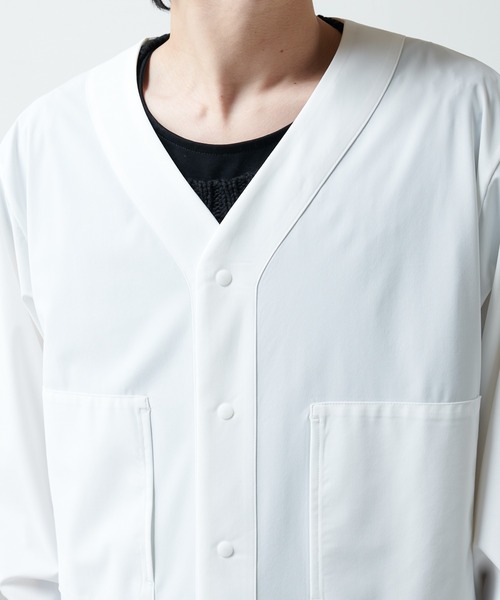 ITTI(イッチ)の「【ITTI×Lui's/イッチ×ルイス】BASEBALL(シャツジャケット)(シャツ/ブラウス・メンズ・ホワイト/ブラック・1/2)」の12枚目の写真
