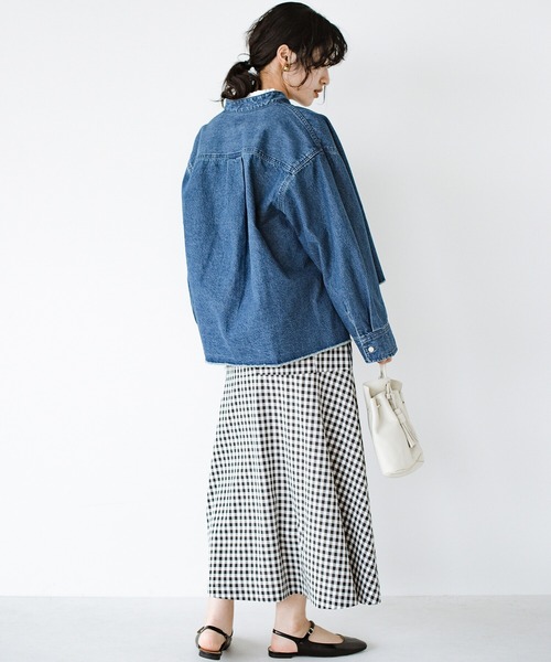 Lee デニムジャケット チャイナカラー Lee（リー）の「Lee 可愛