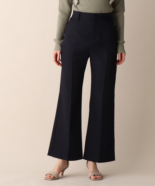 OPAQUE.CLIP（オペークドットクリップ）の「◆センタープレスフレア（その他パンツ・レディース・ネイビー/レモンイエロー/オフホワイト・36/38）」の4枚目の写真