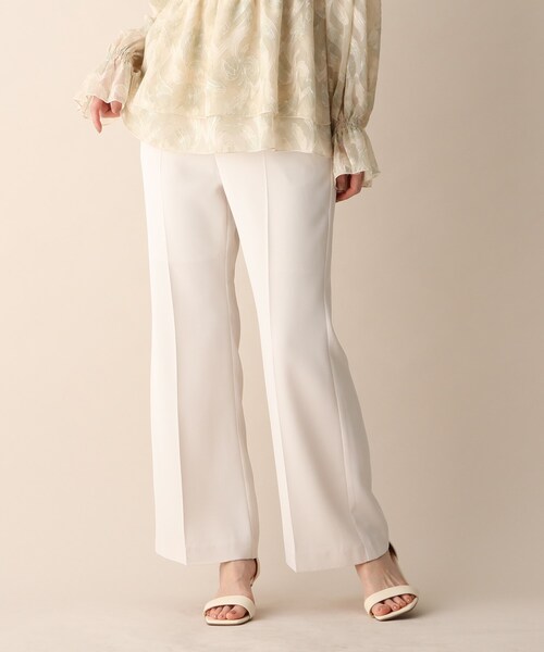 OPAQUE.CLIP（オペークドットクリップ）の「◆センタープレスフレア（その他パンツ・レディース・ネイビー/レモンイエロー/オフホワイト・36/38）」の21枚目の写真