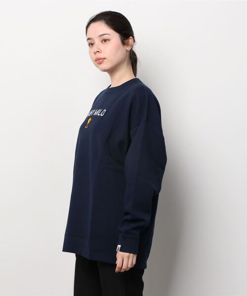 A BATHING APE（アベイシングエイプ）の「MILO QUILTING OVERSIZED CREWNECK L（スウェット）」 WEAR