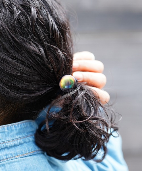 THE MILES（ザ マイルズ）の「youtilityarticle SQUARE&Concho-Hairloop Set バンダナ＆コンチョバッジ セット（バンダナ/スカーフ・メンズ・ネイビー/ワインレッド・FREE）」の12枚目の写真