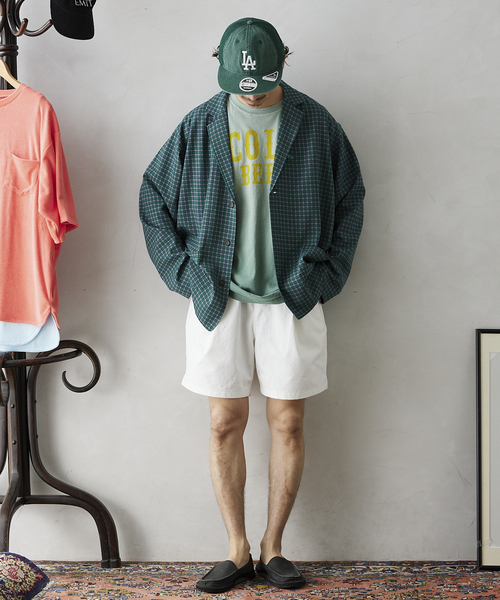 JOURNAL STANDARD relume(ジャーナルスタンダード レリューム)の「【ジャケット+パンツの2点SET】リラックスオーバーサイズセットアップ(シャツ/ブラウス・メンズ・ベージュ/ネイビー/グリーン・SMALL/MEDIUM/LARGE)」の14枚目の写真