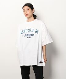 INDIAN（インディアン）の「『INDIAN』サテンロゴ　オーバーサイズTシャツ（Tシャツ/カットソー）」
