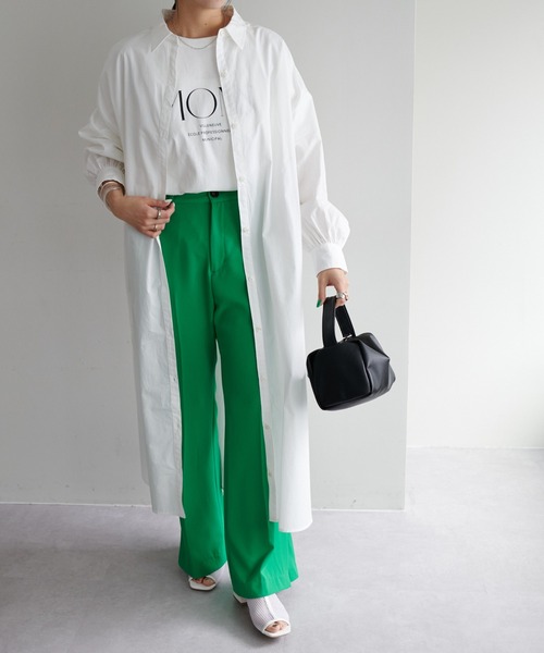 DISCOAT（ディスコート）の「ストライプシャツワンピース（シャツ