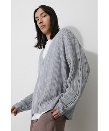 AZUL by moussy | OPENWORK KNIT CARDIGAN/オープンワークニットカーディガン(カーディガン/ボレロ)