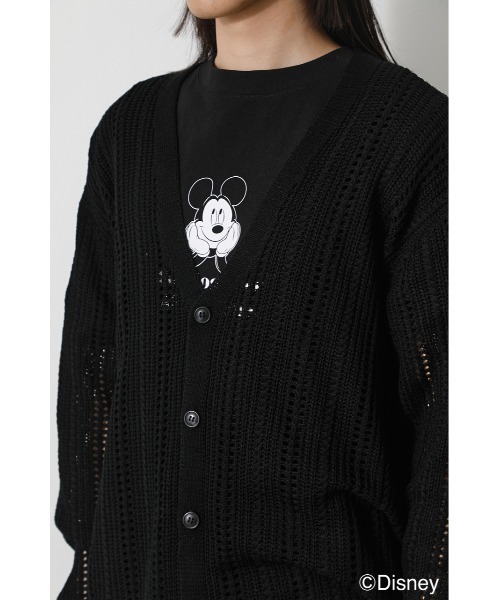 AZUL by moussy（アズールバイマウジー）の「OPENWORK KNIT CARDIGAN