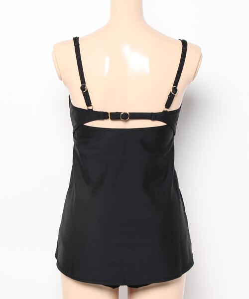 コーラルベール ラインストーン ナチュラルシェイプ Solid タンキニ Coral veil（コーラルベール）】ラインストーン ナチュラルシェイプ