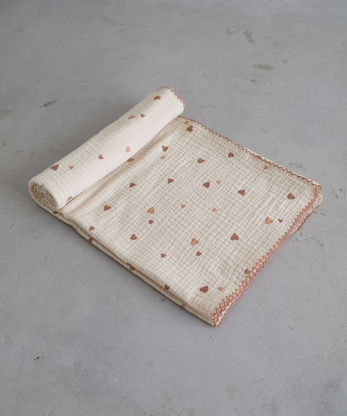 PUPPAPUPO(プッパプーポ)の「スワドルブランケット 100×100cm 2重ガーゼ(ベビー寝具/家具・キッズ・ベージュ/グレー/カーキ/ピンク/キナリ/ブラウン/イエロー/レッド/アイボリー/ベビーピンク/モカ/ベージュ系その他/ホワイト系その他/ホワイト系その他3/ミント/グレー系その他/イエロー系その他/ブラウン系その他/ピンク系その他/ホワイト系その他2/ホワイト×ピンク/ブラウン系その他2・FREE)」の20枚目の写真