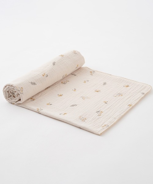 PUPPAPUPO(プッパプーポ)の「スワドルブランケット 100×100cm 2重ガーゼ(ベビー寝具/家具・キッズ・ベージュ/グレー/カーキ/ピンク/キナリ/ブラウン/イエロー/レッド/アイボリー/ベビーピンク/モカ/ベージュ系その他/ホワイト系その他/ホワイト系その他3/ミント/グレー系その他/イエロー系その他/ブラウン系その他/ピンク系その他/ホワイト系その他2/ホワイト×ピンク/ブラウン系その他2・FREE)」の17枚目の写真