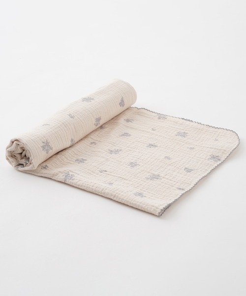 PUPPAPUPO(プッパプーポ)の「スワドルブランケット 100×100cm 2重ガーゼ(ベビー寝具/家具・キッズ・ベージュ/グレー/カーキ/ピンク/キナリ/ブラウン/イエロー/レッド/アイボリー/ベビーピンク/モカ/ベージュ系その他/ホワイト系その他/ホワイト系その他3/ミント/グレー系その他/イエロー系その他/ブラウン系その他/ピンク系その他/ホワイト系その他2/ホワイト×ピンク/ブラウン系その他2/ライトブルー/ライトベージュ/グレイッシュベージュ・FREE)」の19枚目の写真