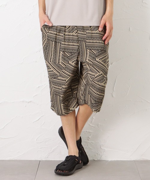 Mac-House(マックハウス)の「SARARI サラリ ステテコ トライバル柄(その他パンツ・メンズ・ブラック/ベージュ・M/L/XL)」の2枚目の写真