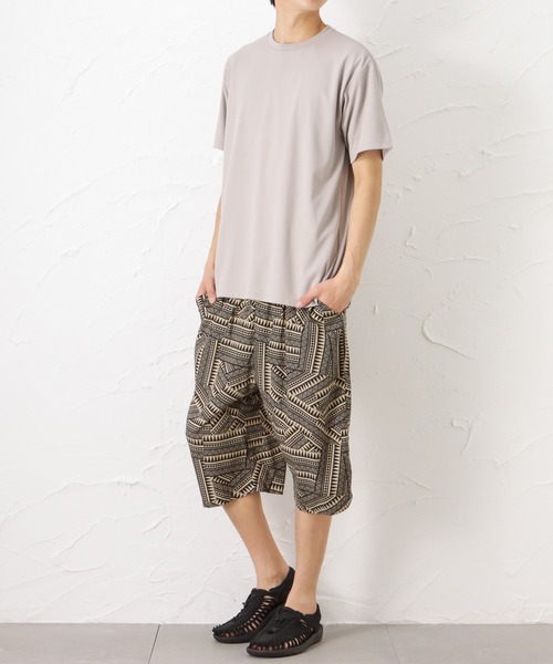 Mac-House(マックハウス)の「SARARI サラリ ステテコ トライバル柄(その他パンツ・メンズ・ブラック/ベージュ・M/L/XL)」の4枚目の写真