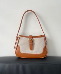 Didot.showroom | キャンバスフェイクレザーベルトハンドルバッグ(ハンドバッグ)
