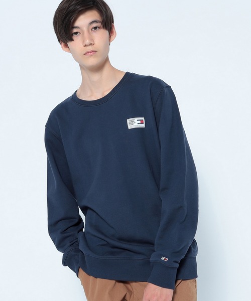 tommy jeans(トミー ジーンズ)の「ラベルクルーネックプルオーバー(Tシャツ/カットソー・メンズ・ベージュ/ネイビー・SMALL/MEDIUM/LARGE/X-LARGE)」の2枚目の写真