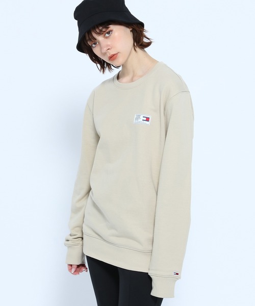 tommy jeans(トミー ジーンズ)の「ラベルクルーネックプルオーバー(Tシャツ/カットソー・メンズ・ベージュ/ネイビー・SMALL/MEDIUM/LARGE/X-LARGE)」の3枚目の写真