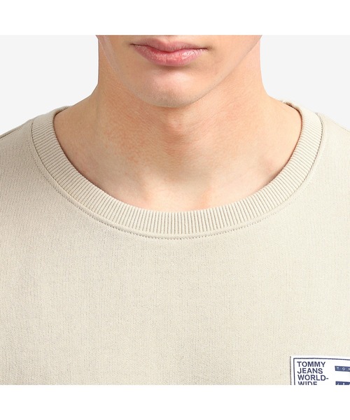 tommy jeans(トミー ジーンズ)の「ラベルクルーネックプルオーバー(Tシャツ/カットソー・メンズ・ベージュ/ネイビー・SMALL/MEDIUM/LARGE/X-LARGE)」の8枚目の写真