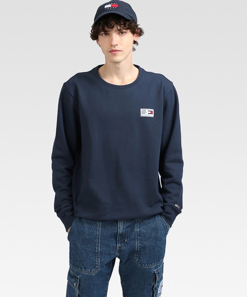tommy jeans(トミー ジーンズ)の「ラベルクルーネックプルオーバー(Tシャツ/カットソー・メンズ・ベージュ/ネイビー・SMALL/MEDIUM/LARGE/X-LARGE)」の6枚目の写真