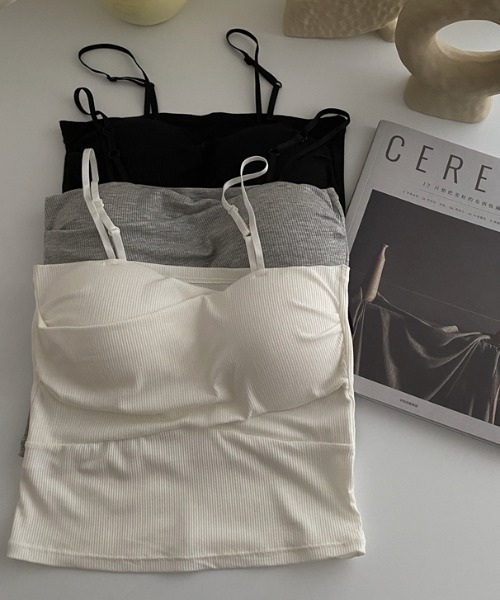 MANGROVE（マングローブ）の「クロスキャミソール（キャミソール・レディース・ホワイト/ブラック/グレー/イエロー・FREE）」の5枚目の写真