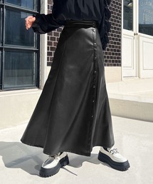 PAGEBOY | エコレザードットスリットスカート(スカート)