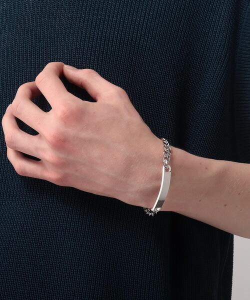 tk.TAKEO KIKUCHI（ティーケータケオキクチ）の「◆アソートチェーンブレスレット（ブレスレット・メンズ・ブラック/シルバー/ブラック系/シルバー系・00）」の6枚目の写真