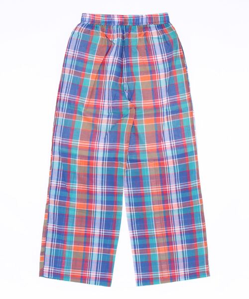 notch.（ノッチ）の「マドラスチェックイージーパンツ（その他パンツ・レディース・パープル/ブルー/ブラック・M）」の4枚目の写真