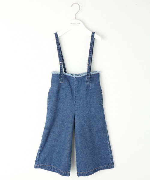 アナスイミニ【新品】2点セット【135〜140】ロンT ワイドパンツ 小さいサイズ 綿100%ウエストタックハイウエストワイドデニム