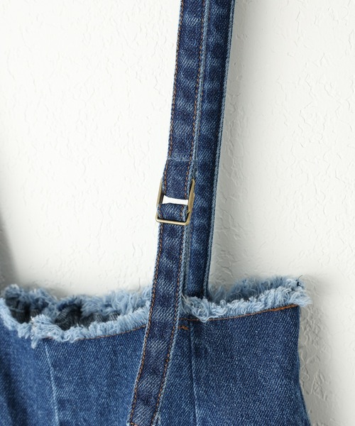 CIAOPANIC TYPY（チャオパニックティピー）の「【KIDS】サス付きフリンジワイドデニムパンツ（デニムパンツ・キッズ・ブラック/ネイビー・SMALL/MEDIUM/LARGE/X-LARGE/XX-LARGE）」の15枚目の写真