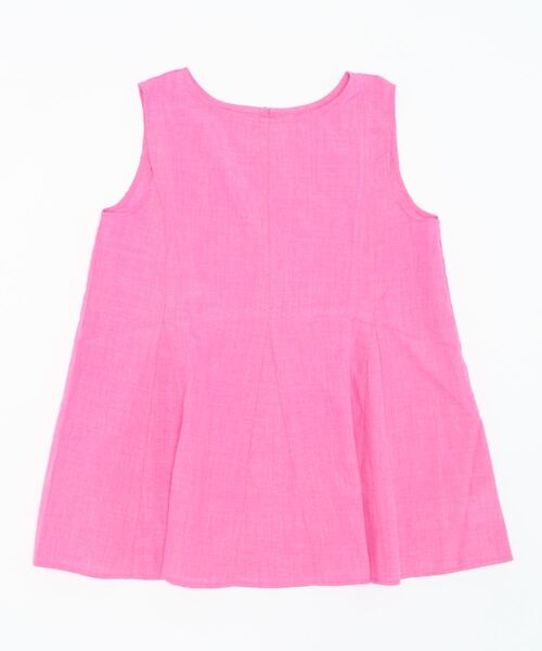 KOBE LETTUCE（コウベレタス）の「リネンタッチノースリーブチュニックブラウス（シャツ/ブラウス・レディース・ブラック/ベージュ/ピンク/ブルー/ライトグリーン/グレー/ホワイト/グリーン・FREE）」の19枚目の写真