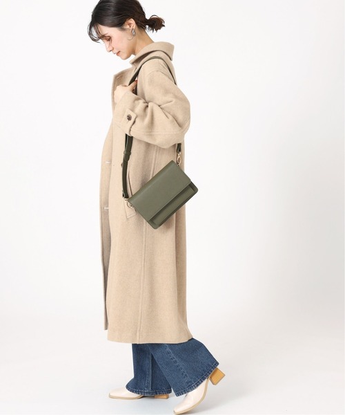 B.C STOCK（ベーセーストック）の「IMPERIALモッサシングルトレンチ*（トレンチコート・レディース・ベージュ/ネイビー/サックスブルー・FREE）」の5枚目の写真