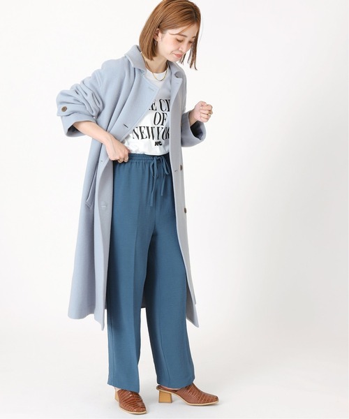 B.C STOCK（ベーセーストック）の「IMPERIALモッサシングルトレンチ*（トレンチコート・レディース・ベージュ/ネイビー/サックスブルー・FREE）」の13枚目の写真