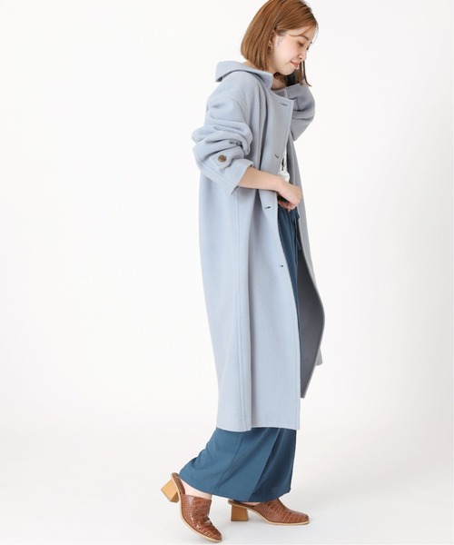 B.C STOCK（ベーセーストック）の「IMPERIALモッサシングルトレンチ*（トレンチコート・レディース・ベージュ/ネイビー/サックスブルー・FREE）」の14枚目の写真