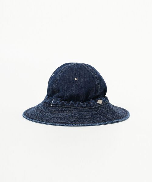 BEAMS BOY（ビームスボーイ）の「Decho × BEAMS BOY / デニム ハンターハット（ハット・レディース・インディゴブルー・ONE SIZE）」の2枚目の写真