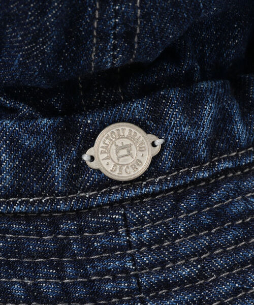 BEAMS BOY（ビームスボーイ）の「Decho × BEAMS BOY / デニム ハンターハット（ハット・レディース・インディゴブルー・ONE SIZE）」の3枚目の写真