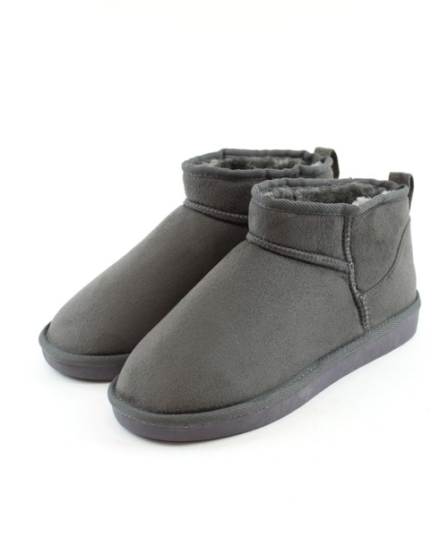 VIVIAN（ヴィヴィアン）の「もこもこ撥水ミニ丈ムートンブーツ（ブーツ・レディース・グレー系その他3/ブラック系その他3/イエロー系その他6/グレー系その他6・M/LL/L/S）」の21枚目の写真