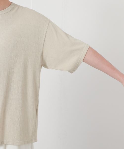 JOURNAL STANDARD(ジャーナルスタンダード)の「DEPEND インレー ワイドTシャツ(Tシャツ/カットソー・メンズ・ベージュ/ブラック系その他/ホワイト・SMALL/MEDIUM/LARGE)」の10枚目の写真