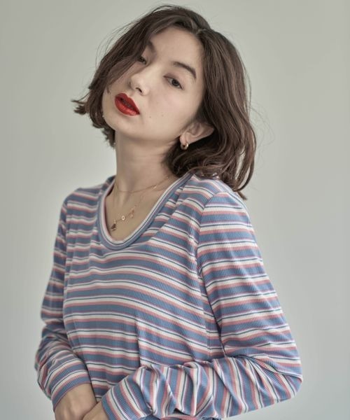 eL(エル)の「【eL】Vintage Soft Pullover/147229(Tシャツ/カットソー)」|ブルー系その他