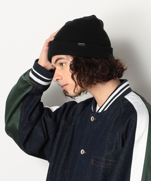 Purple&Yellow（パープルアンドイエロー）の「ロールニットキャップ（ニットキャップ/ビーニー・メンズ・ブラック/グリーン・FREE）」の2枚目の写真