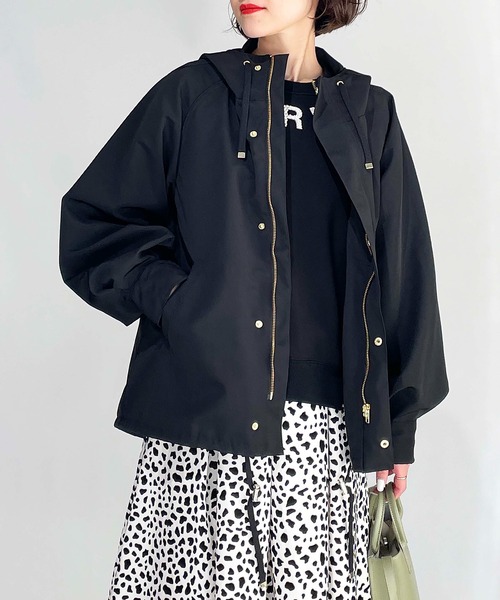 PICCIN（ピッチン）の「ラグランスリーブマウンテンパーカー（ライナー取り外し可能）（その他アウター・レディース・ブラック/ベージュ/カーキ・M/L）」の2枚目の写真