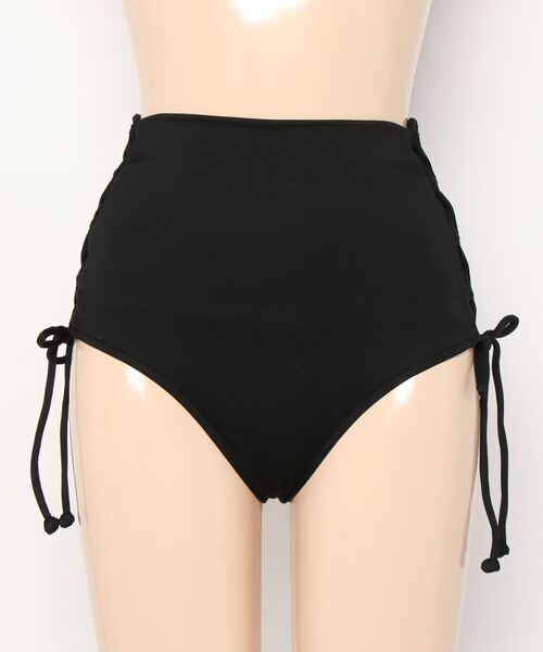 SALE【AMI】Faille ハイウエスト 膝丈ショーツ ハイウエストBACK RIPPEDデニムショートパンツ[品番