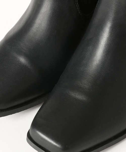 LAKOLE（ラコレ）の「リブニットショートブーツ / 164265（ブーツ・レディース・ブラック/アイボリー・MEDIUM/LARGE）」の13枚目の写真