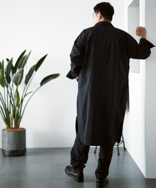 Sunny clouds(サニークラウズ)の「サニークラウズ シャカシャカロングシャツ〈メンズ〉(シャツ/ブラウス・メンズ・ブラック・LARGE/MEDIUM/SMALL)」の7枚目の写真