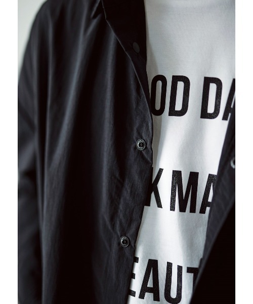 Sunny clouds(サニークラウズ)の「サニークラウズ シャカシャカロングシャツ〈メンズ〉(シャツ/ブラウス・メンズ・ブラック・LARGE/MEDIUM/SMALL)」の9枚目の写真