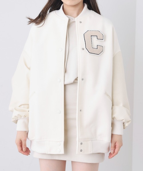 Chico（チコ）の「【2022AW】ワッペン付きルーズスタジャン（スタジャン・レディース・ブラック/ベージュ/アイボリー・FREE）」の22枚目の写真