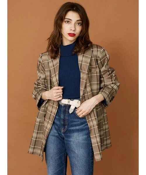 EVRIS（エヴリス）の「タートルショートニットトップス（ニット/セーター・レディース・ホワイト/ブラック/ネイビー/レッド・FREE）」の22枚目の写真