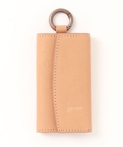 極美品✨ genten ゲンテン Nodo ノード キーケース 山羊革 ブラウン